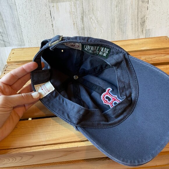 CLEARANCE! '47 Brand MLB Boston Red Sox Cotton Baseball Cap Embroidered Navy Hat - Picture 4 of 8